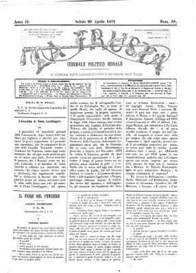 La frusta Samstag 20. April 1872