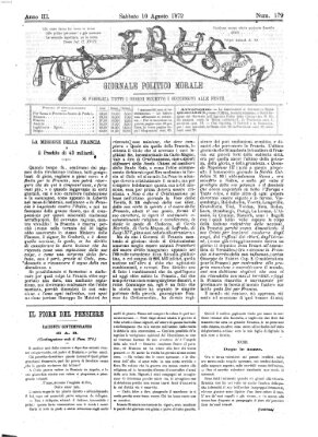 La frusta Samstag 10. August 1872