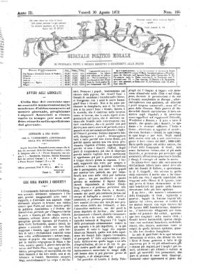 La frusta Freitag 30. August 1872