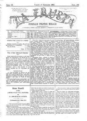 La frusta Freitag 22. November 1872