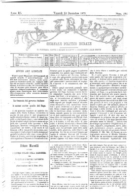 La frusta Freitag 13. Dezember 1872