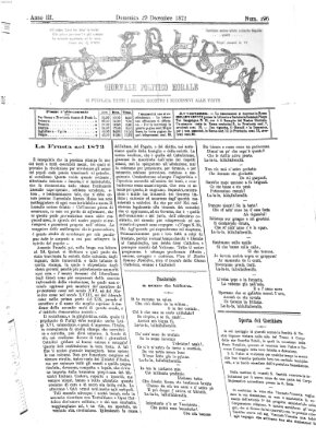 La frusta Sonntag 29. Dezember 1872