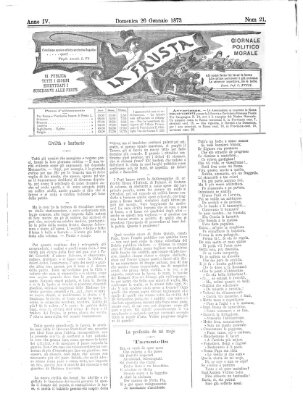 La frusta Sonntag 26. Januar 1873