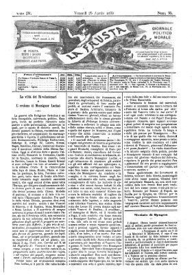 La frusta Freitag 25. April 1873