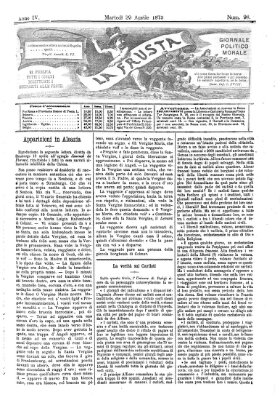 La frusta Dienstag 29. April 1873