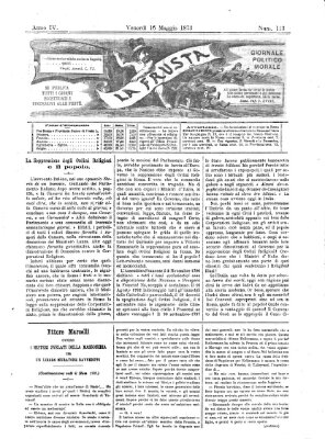 La frusta Freitag 16. Mai 1873