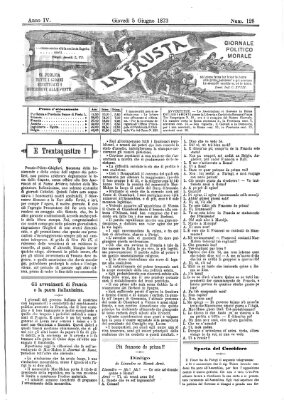 La frusta Donnerstag 5. Juni 1873