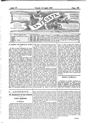 La frusta Freitag 18. Juli 1873