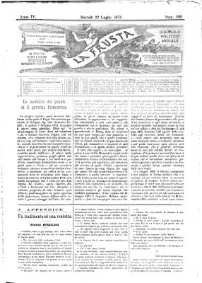 La frusta Dienstag 22. Juli 1873