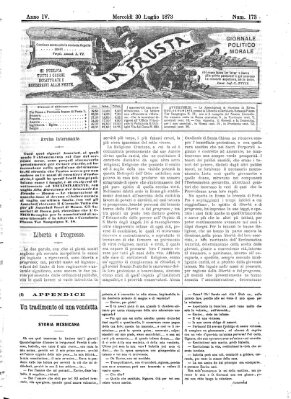 La frusta Mittwoch 30. Juli 1873