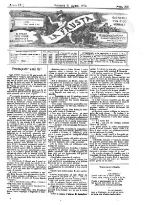 La frusta Sonntag 31. August 1873