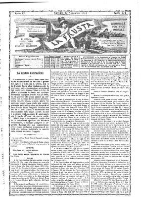 La frusta Samstag 29. November 1873