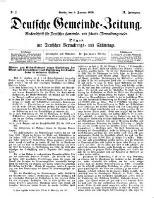 Deutsche Gemeinde-Zeitung Samstag 8. Januar 1870