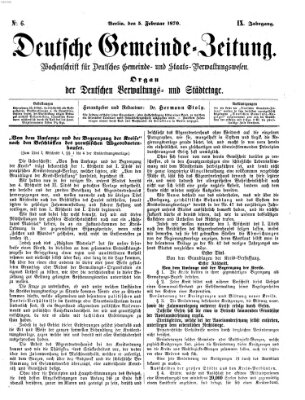 Deutsche Gemeinde-Zeitung Samstag 5. Februar 1870