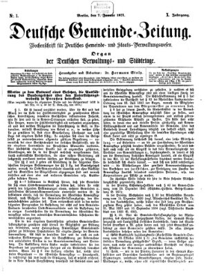 Deutsche Gemeinde-Zeitung Samstag 7. Januar 1871