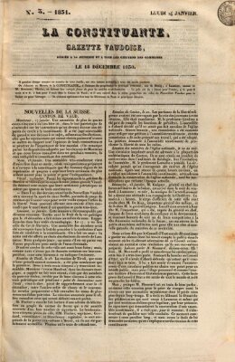 La constituante Montag 24. Januar 1831