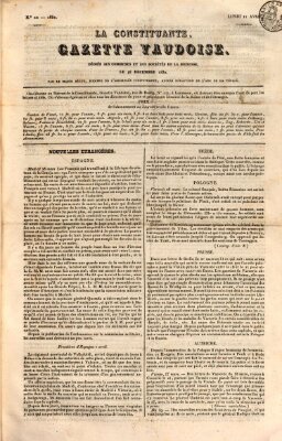 La constituante Montag 11. April 1831