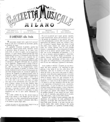 Gazzetta musicale di Milano Sonntag 23. März 1873