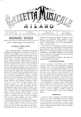 Gazzetta musicale di Milano Sonntag 8. Juni 1873