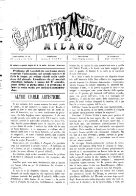 Gazzetta musicale di Milano Sonntag 20. Juli 1873