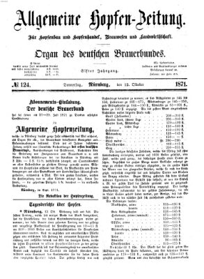 Allgemeine Hopfen-Zeitung Donnerstag 12. Oktober 1871