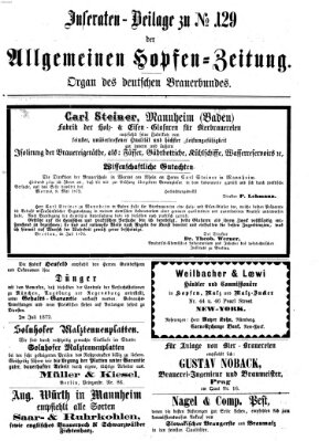 Allgemeine Hopfen-Zeitung Samstag 26. Oktober 1872