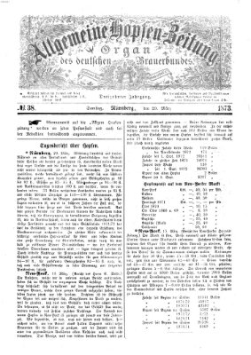 Allgemeine Hopfen-Zeitung Samstag 29. März 1873