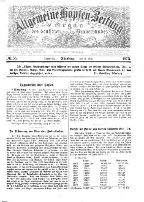 Allgemeine Hopfen-Zeitung Donnerstag 8. Mai 1873