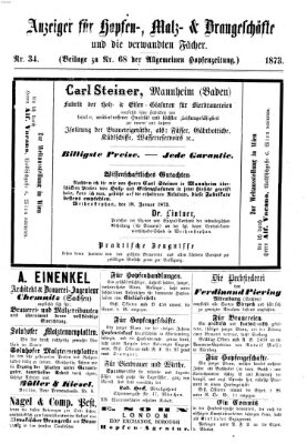 Allgemeine Hopfen-Zeitung Donnerstag 12. Juni 1873