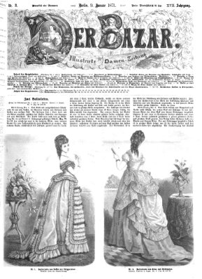 Der Bazar Montag 9. Januar 1871