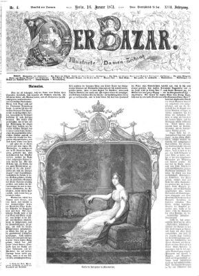 Der Bazar Montag 16. Januar 1871