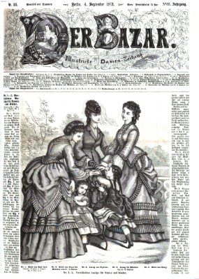 Der Bazar Montag 4. September 1871