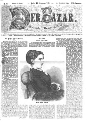 Der Bazar Montag 11. September 1871