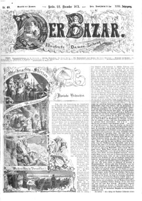 Der Bazar Freitag 22. Dezember 1871