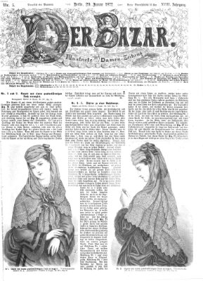 Der Bazar Montag 29. Januar 1872