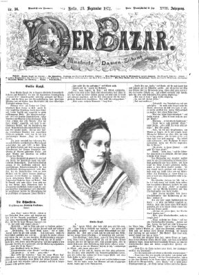 Der Bazar Montag 23. September 1872