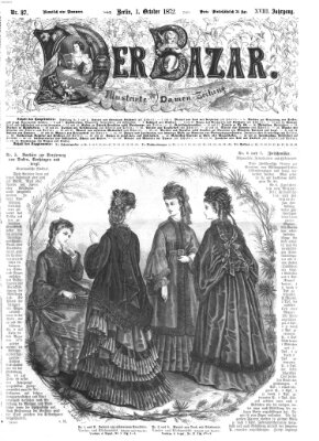 Der Bazar Dienstag 1. Oktober 1872