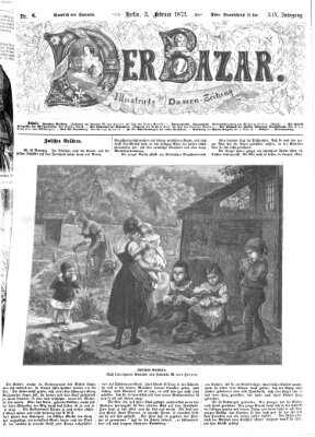 Der Bazar Montag 3. Februar 1873