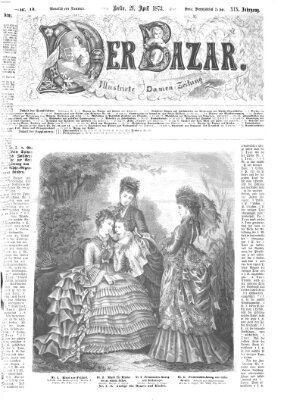 Der Bazar Montag 21. April 1873