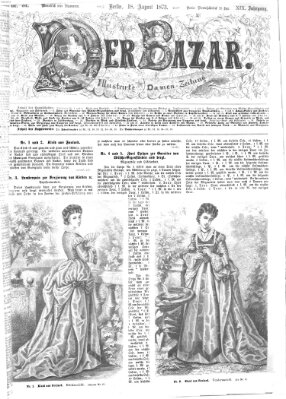 Der Bazar Montag 18. August 1873