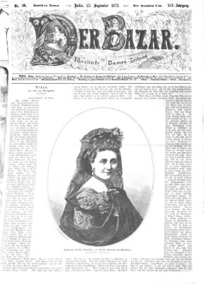 Der Bazar Montag 22. September 1873