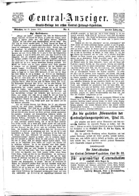 Central-Anzeiger Sonntag 19. Januar 1873