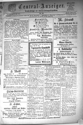 Central-Anzeiger Donnerstag 15. Mai 1873