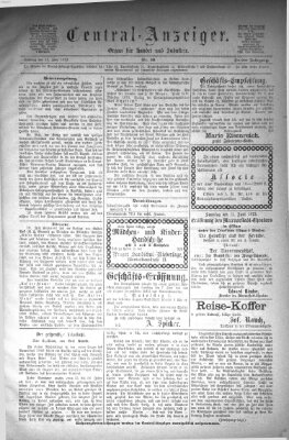 Central-Anzeiger Sonntag 15. Juni 1873