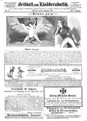 Kladderadatsch Sonntag 5. Februar 1871