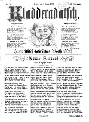 Kladderadatsch Sonntag 7. Januar 1872