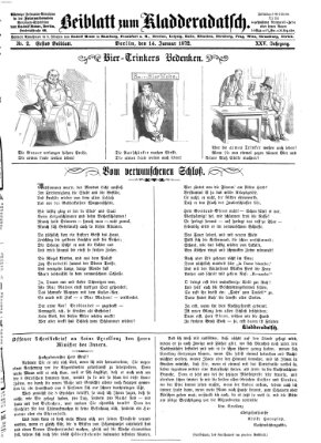 Kladderadatsch Sonntag 14. Januar 1872