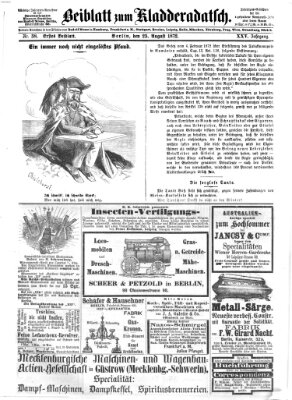 Kladderadatsch Sonntag 25. August 1872