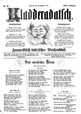 Kladderadatsch Sonntag 19. Januar 1873