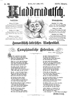 Kladderadatsch Sonntag 2. März 1873